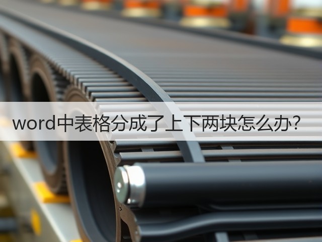 word中表格分成了上下两块怎么办？(图3)