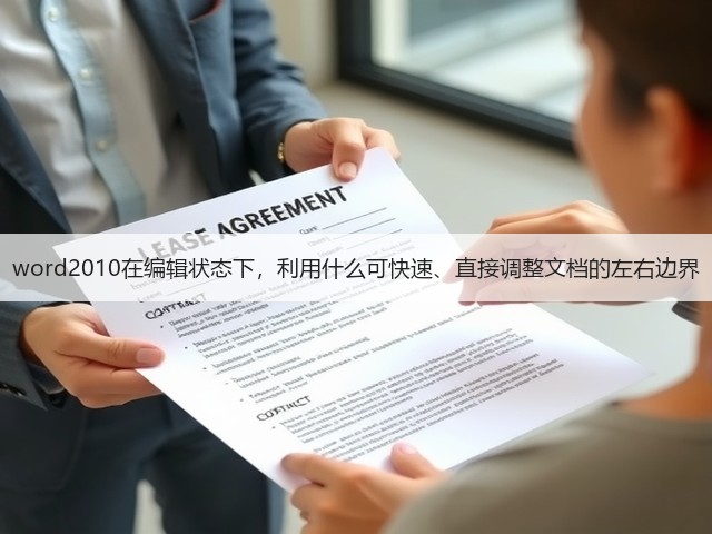 word2010在编辑状态下,利用什么可快速、直接调整文档的左右边界(图2) word2010在编辑状态下,利用什么可快速、直接调整文档的左右边界(图2)