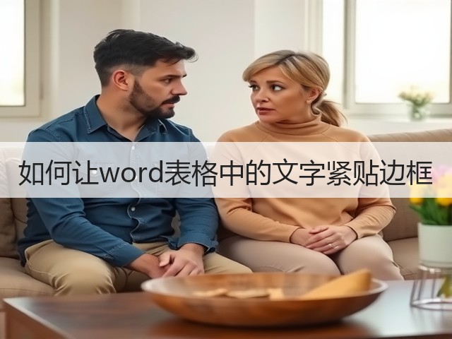 如何让word表格中的文字紧贴边框(图2) 如何让word表格中的文字紧贴边框(图2)