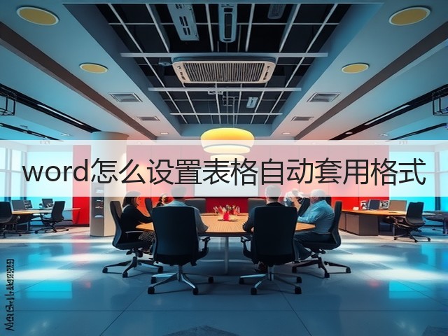 word怎么设置表格自动套用格式(图1)