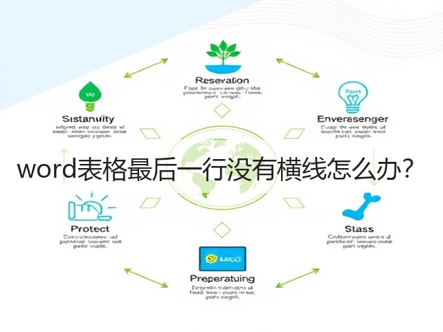 word表格最后一行没有横线怎么办？(图1)