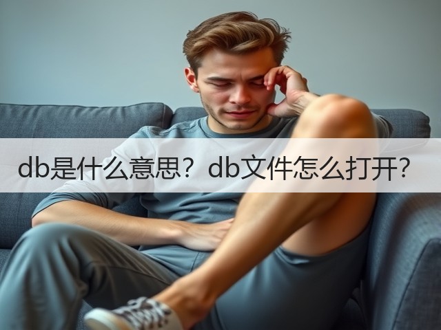 db是什么意思？db文件怎么打开？(图1)