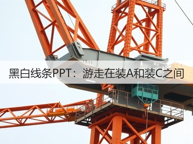 黑白线条PPT:游走在装A和装C之间(图2) 黑白线条PPT:游走在装A和装C之间(图2)