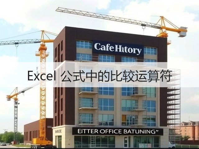 Excel 公式中的比较运算符(图3) Excel 公式中的比较运算符(图3)