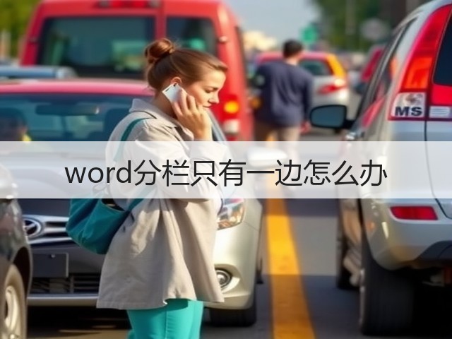word分栏只有一边怎么办(图2) word分栏只有一边怎么办(图2)