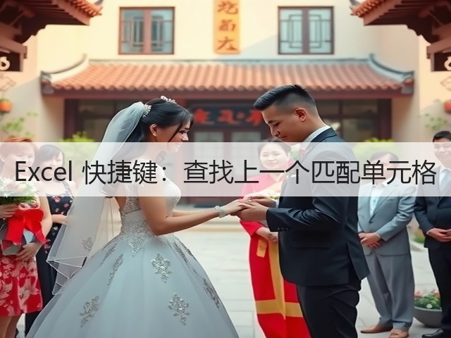 Excel 快捷键：查找上一个匹配单元格(图3)