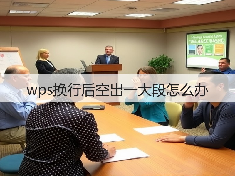 wps换行后空出一大段怎么办 - 诺云壹观办公网