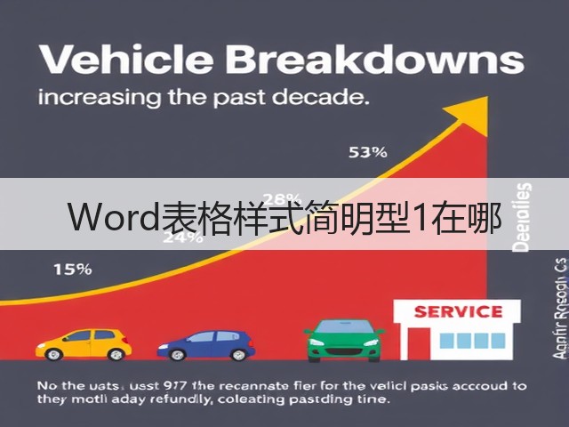 Word表格样式简明型1在哪(图2) Word表格样式简明型1在哪(图2)