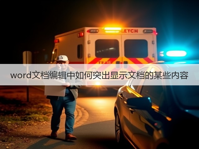 word文档编辑中如何突出显示文档的某些内容(图1) word文档编辑中如何突出显示文档的某些内容(图1)