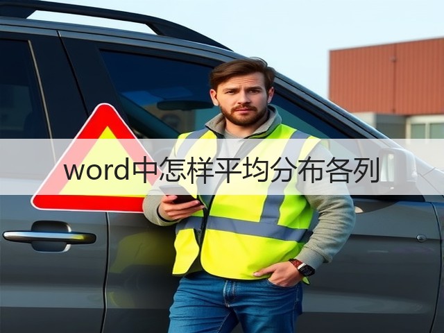 word中怎样平均分布各列(图3)