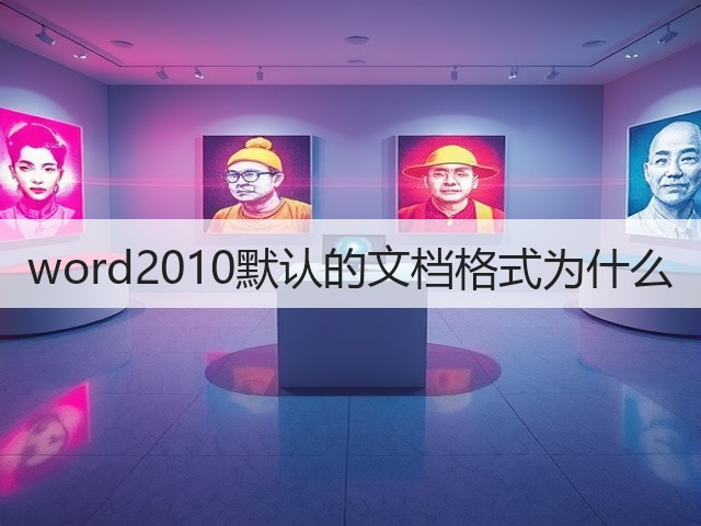 word2010默认的文档格式为什么(图3)
