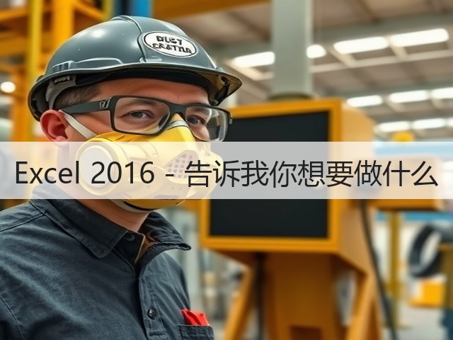 Excel 2016 - 告诉我你想要做什么(图1) Excel 2016 - 告诉我你想要做什么(图1)