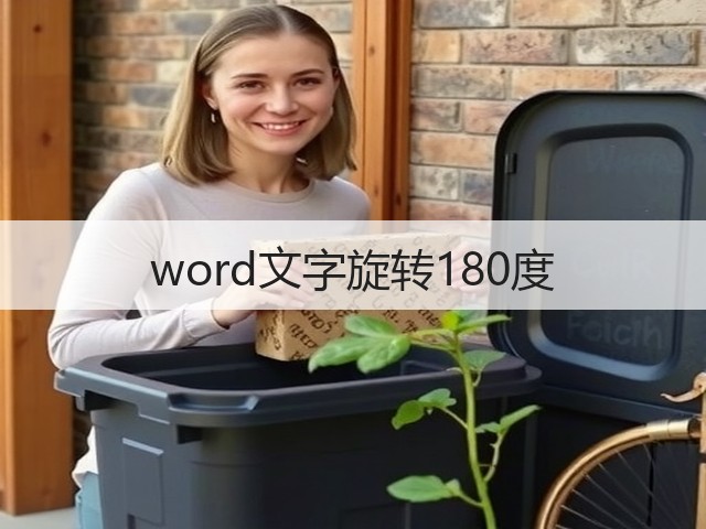word文字旋转180度(图3) word文字旋转180度(图3)