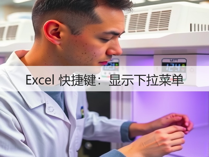 Excel 快捷键：显示下拉菜单 - 诺云壹观办公网