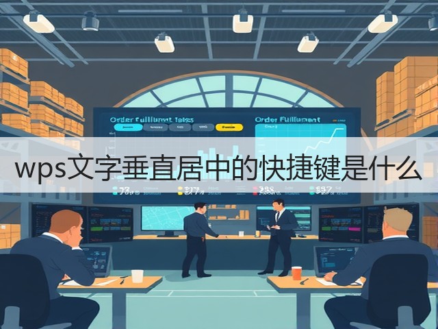 wps文字垂直居中的快捷键是什么(图1) wps文字垂直居中的快捷键是什么(图1)