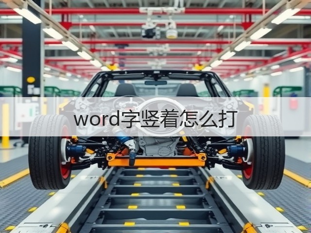 word字竖着怎么打(图3) word字竖着怎么打(图3)
