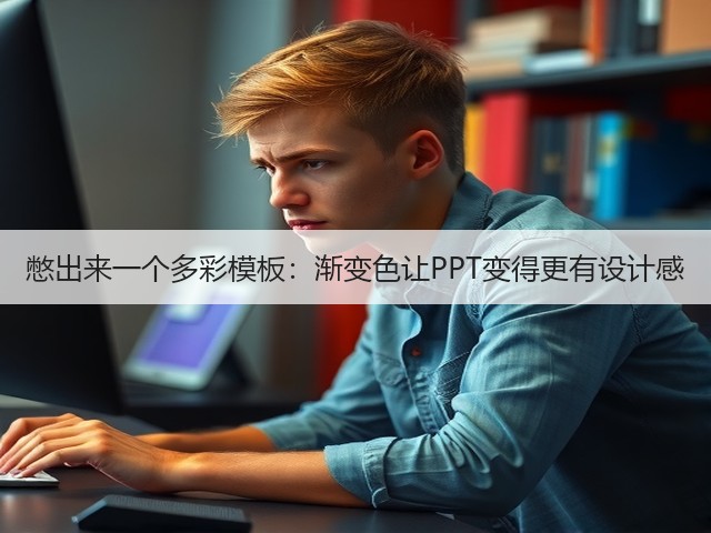 憋出来一个多彩模板：渐变色让PPT变得更有设计感(图1)