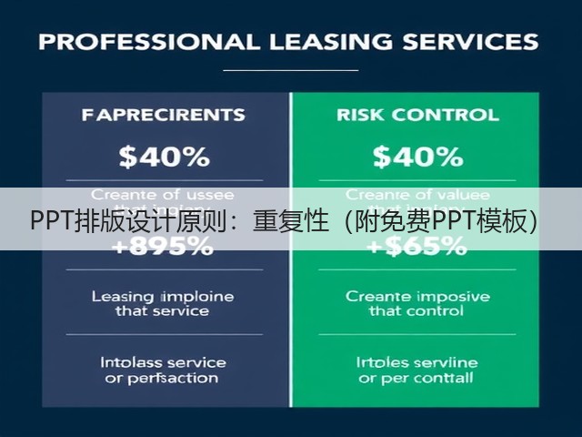 PPT排版设计原则:重复性(附免费PPT模板)(图1) PPT排版设计原则:重复性(附免费PPT模板)(图1)