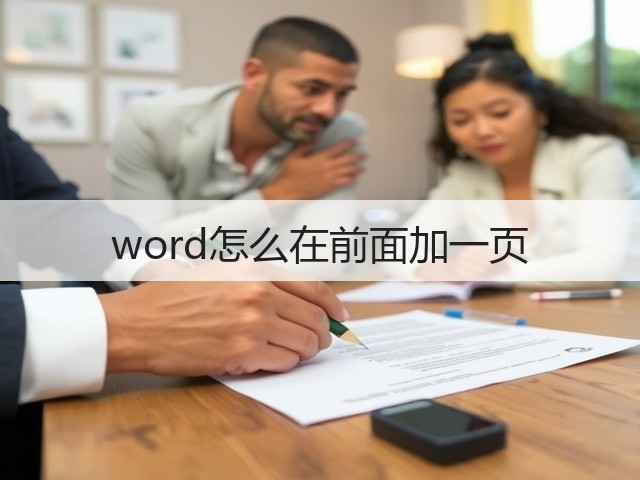 word怎么在前面加一页(图2) word怎么在前面加一页(图2)