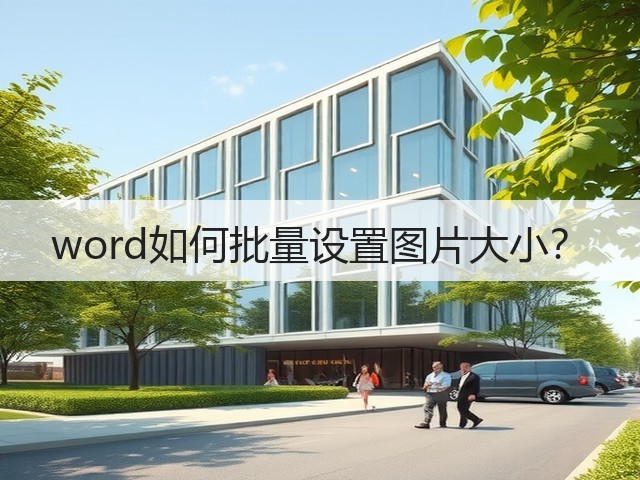 word如何批量设置图片大小？(图1)