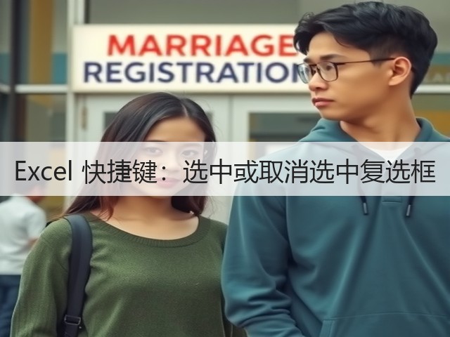 Excel 快捷键:选中或取消选中复选框(图3) Excel 快捷键:选中或取消选中复选框(图3)