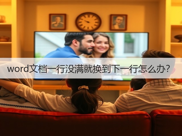 word文档一行没满就换到下一行怎么办?(图1) word文档一行没满就换到下一行怎么办?(图1)