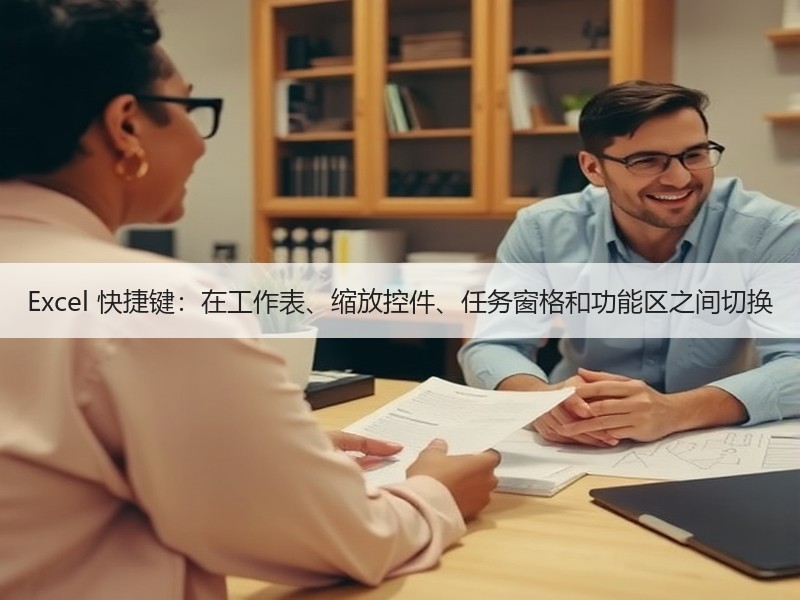 Excel 快捷键：在工作表、缩放控件、任务窗格和功能区之间切换 - 诺云壹观办公网