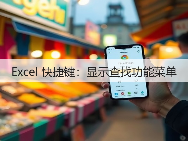 Excel 快捷键：显示查找功能菜单 - 诺云壹观办公网