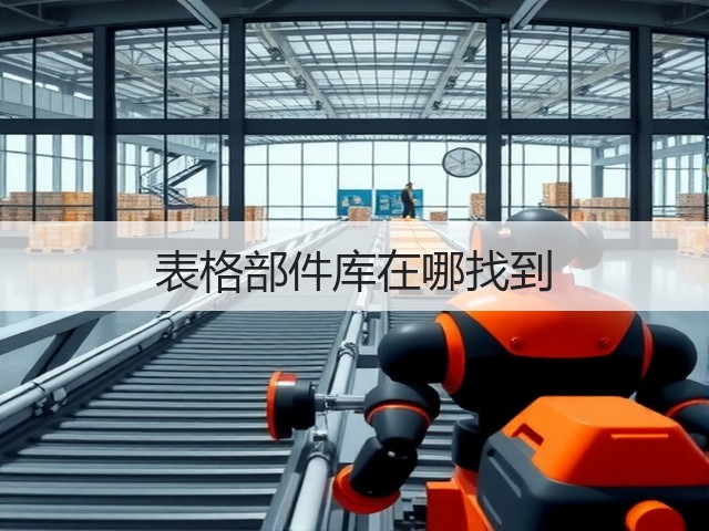 表格部件库在哪找到(图2) 表格部件库在哪找到(图2)