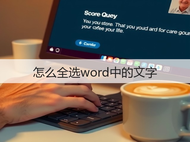怎么全选word中的文字(图1) 怎么全选word中的文字(图1)
