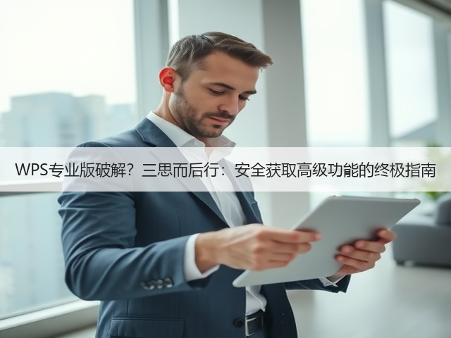 WPS专业版破解？三思而后行：安全获取高级功能的终极指南(图3)