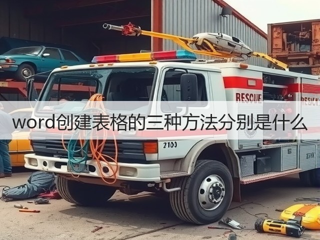 word创建表格的三种方法分别是什么(图3) word创建表格的三种方法分别是什么(图3)