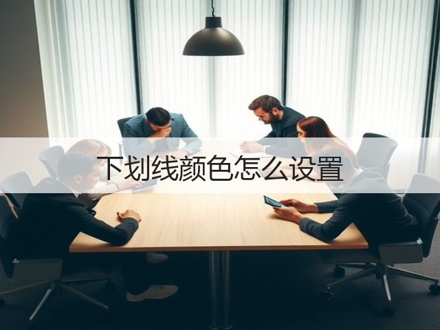 下划线颜色怎么设置(图3) 下划线颜色怎么设置(图3)