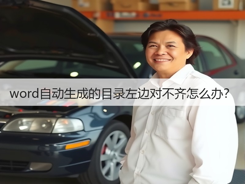 word自动生成的目录左边对不齐怎么办？ - 诺云壹观办公网