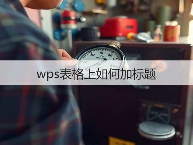 wps表格上如何加标题(图3) wps表格上如何加标题(图3)