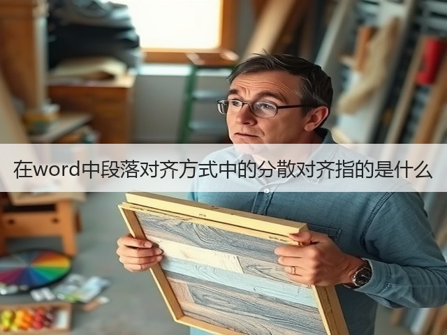 在word中段落对齐方式中的分散对齐指的是什么(图3)