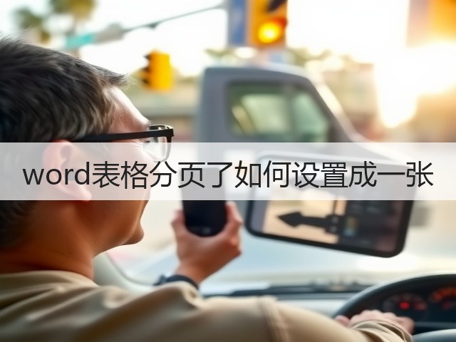 word表格分页了如何设置成一张(图3) word表格分页了如何设置成一张(图3)