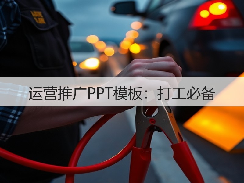 运营推广PPT模板：打工必备 - 诺云壹观办公网