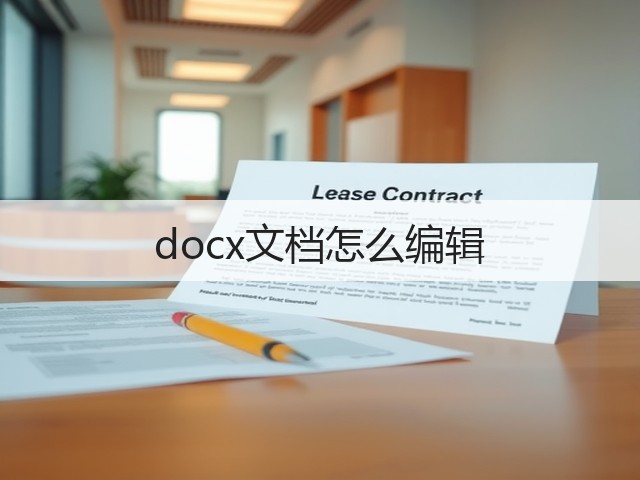 docx文档怎么编辑(图1) docx文档怎么编辑(图1)