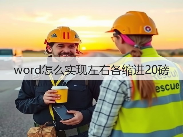 word怎么实现左右各缩进20磅(图3) word怎么实现左右各缩进20磅(图3)