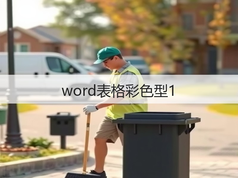 word表格彩色型1 - 诺云壹观办公网