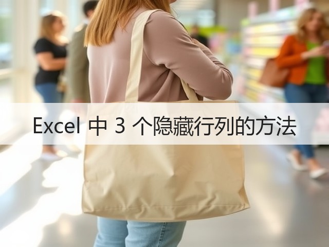 Excel 中 3 个隐藏行列的方法(图1) Excel 中 3 个隐藏行列的方法(图1)