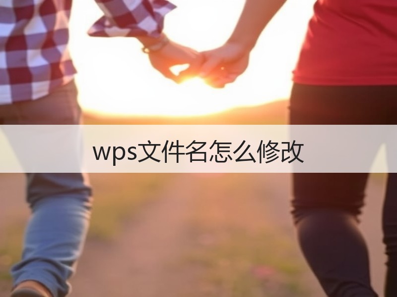 wps文件名怎么修改 - 诺云壹观办公网