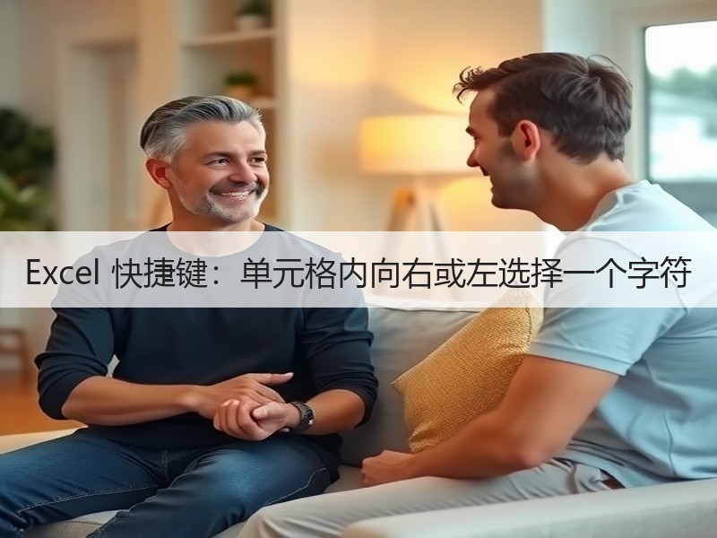Excel 快捷键：单元格内向右或左选择一个字符 - 诺云壹观办公网