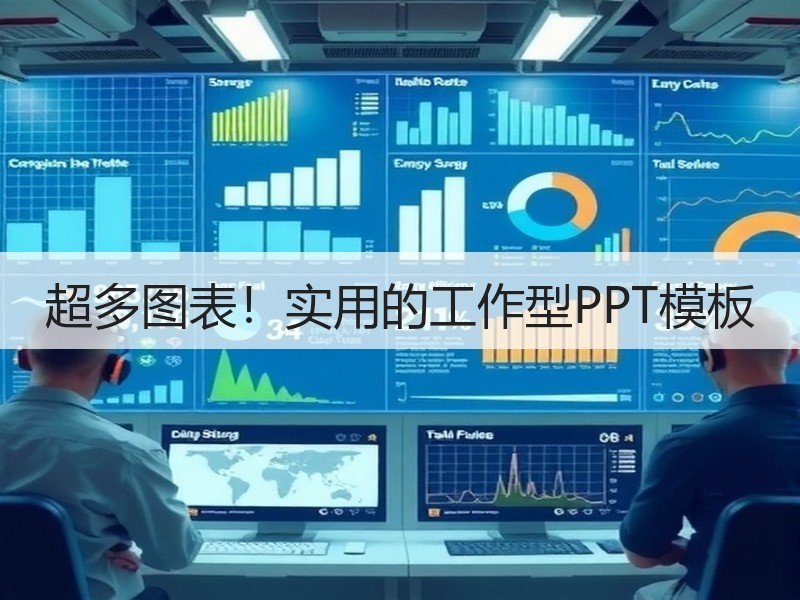 超多图表！实用的工作型PPT模板 - 诺云壹观办公网