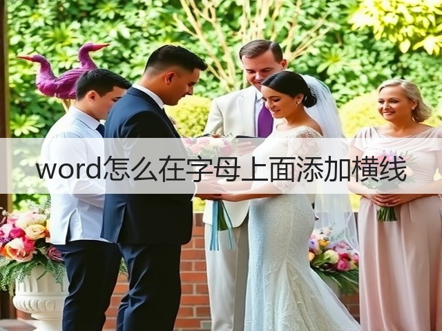 word怎么在字母上面添加横线(图3) word怎么在字母上面添加横线(图3)