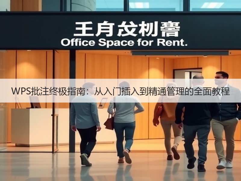 WPS批注终极指南：从入门插入到精通管理的全面教程 - 诺云壹观办公网