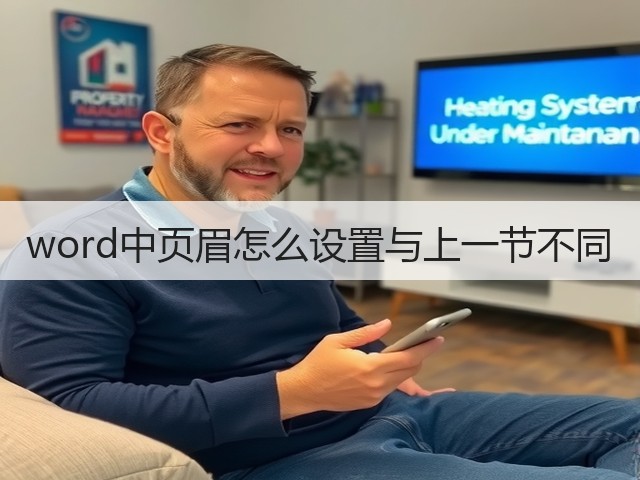 word中页眉怎么设置与上一节不同(图3) word中页眉怎么设置与上一节不同(图3)