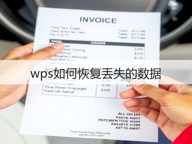 wps如何恢复丢失的数据(图1) wps如何恢复丢失的数据(图1)