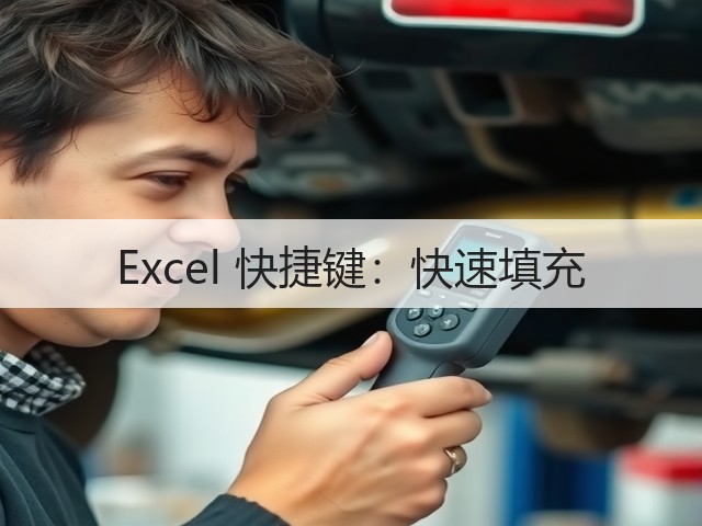 Excel 快捷键：快速填充(图1)